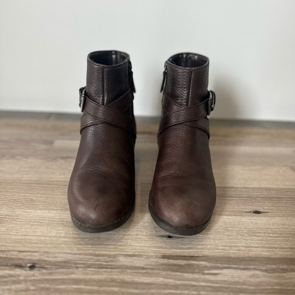 Cole Haan Brown Leather Ankle Boots - Picture 9 of 9